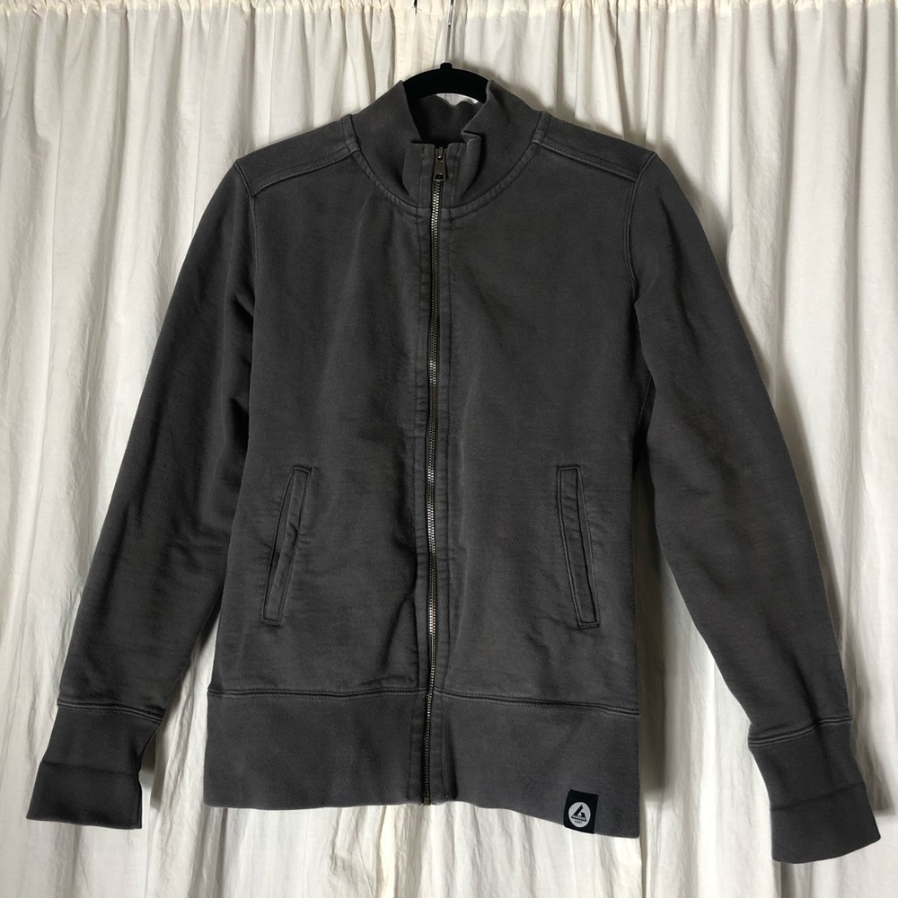 American Giant Women’s Gray Moto Full-Zip-Medium